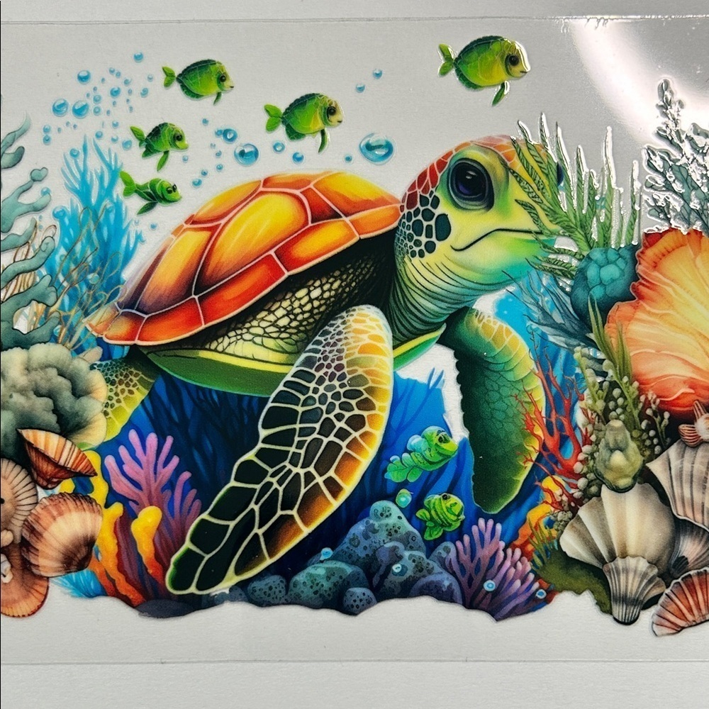 Sea Turtle Cup Decal 243